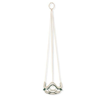 Vegan Leather and Rope Hanging Plant Holder, Two Sizes, view 19