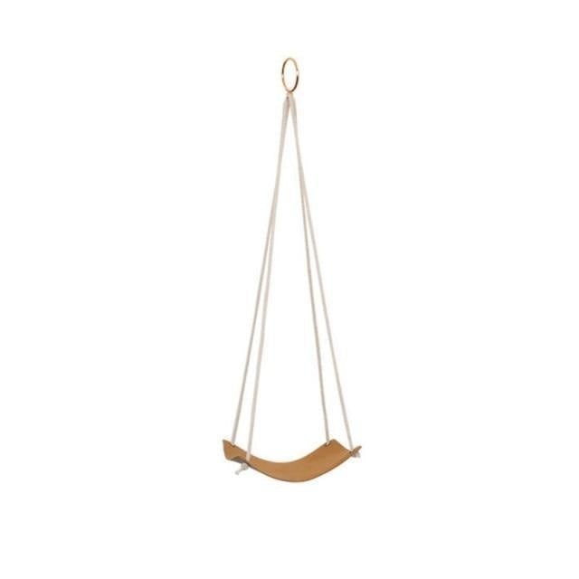Vegan Leather and Rope Hanging Plant Holder, Two Sizes, view 11