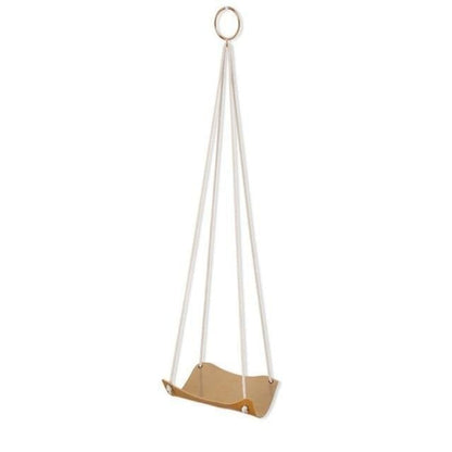 Vegan Leather and Rope Hanging Plant Holder, Two Sizes, view 16