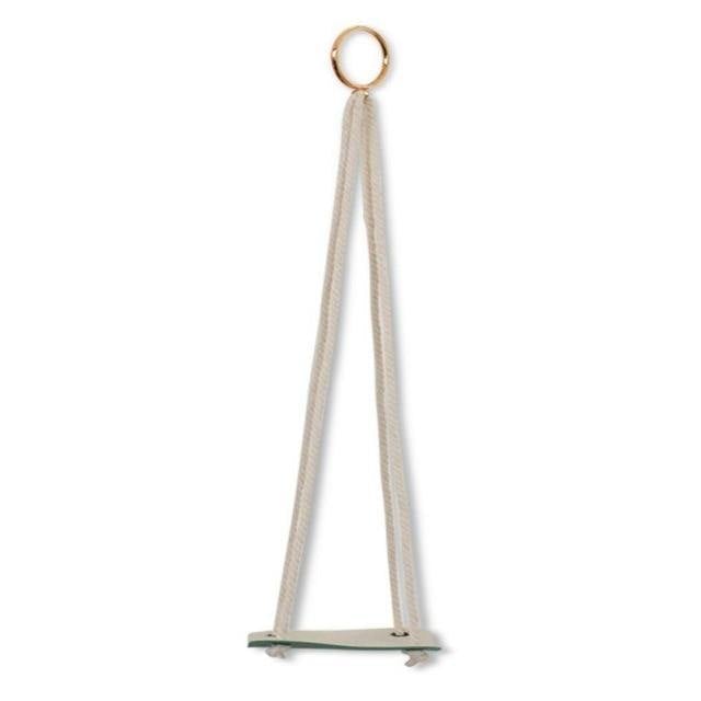 Vegan Leather and Rope Hanging Plant Holder, Two Sizes, view 12
