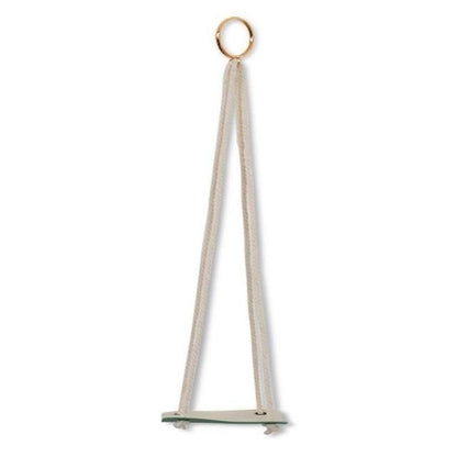 Vegan Leather and Rope Hanging Plant Holder, Two Sizes, view 12