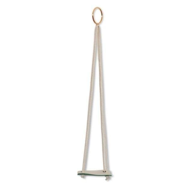 Vegan Leather and Rope Hanging Plant Holder, Two Sizes, view 22