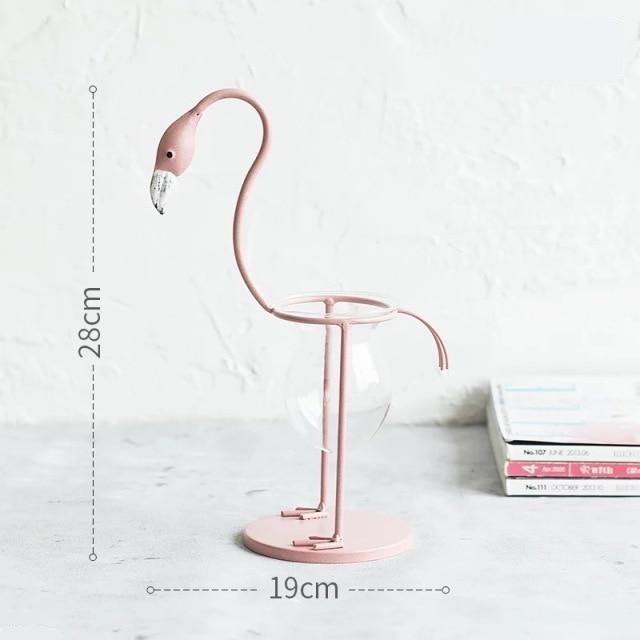 Flamingo Propagation Station with Glass Bulb Vase, view 17