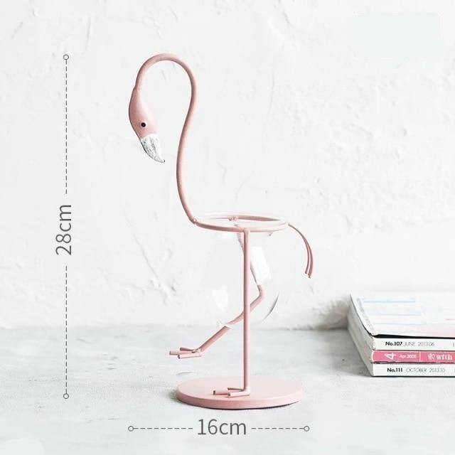 Flamingo Propagation Station with Glass Bulb Vase, view 16