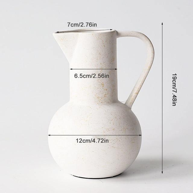 Satin Ceramic Vase in Moon, Round, Open or Pot, view 11