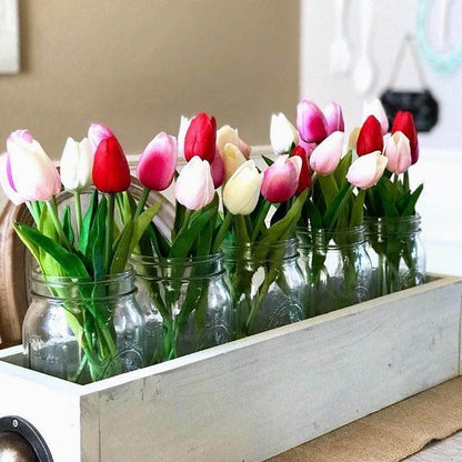 Faux Silk Tulips, Set of 10 Stems, view 4