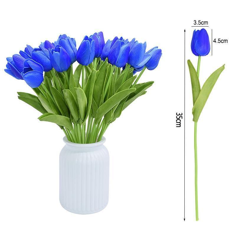 Faux Silk Tulips, Set of 10 Stems, view 6