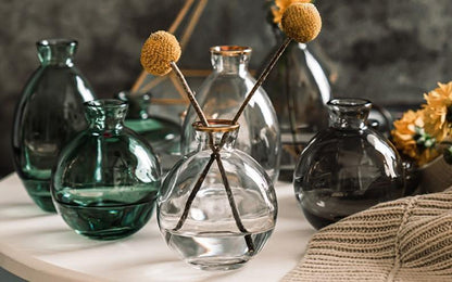Small Glass Bud Vases, Set of Three, view 6