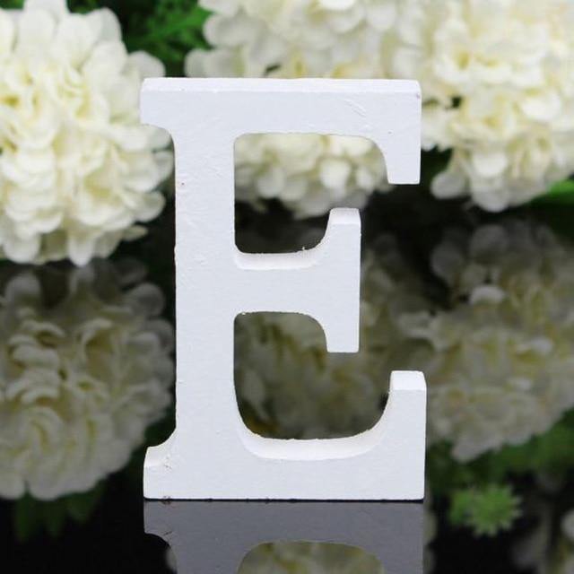 White Wooden Letters, 3.15 in, Stand or Mount, view 11