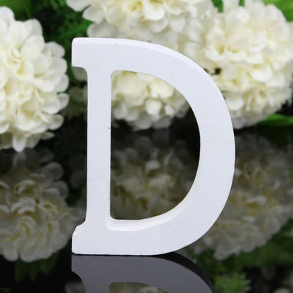 White Wooden Letters, 3.15 in, Stand or Mount, view 9