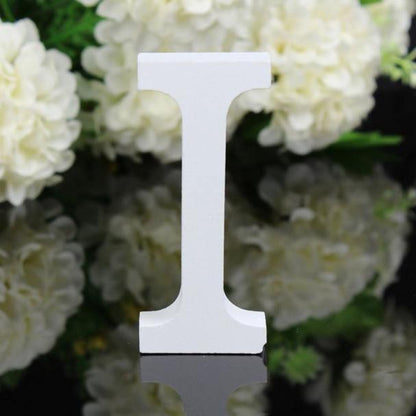 White Wooden Letters, 3.15 in, Stand or Mount, view 15
