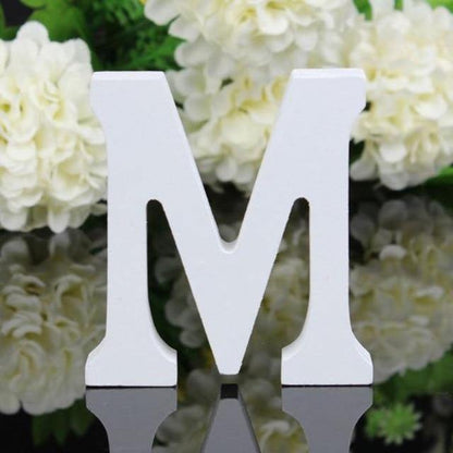 White Wooden Letters, 3.15 in, Stand or Mount, view 13