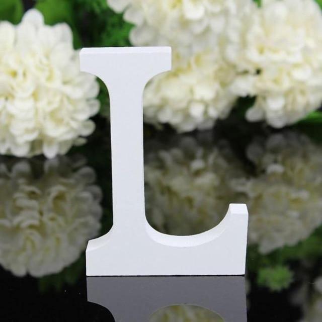White Wooden Letters, 3.15 in, Stand or Mount, view 22