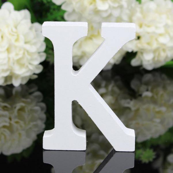 White Wooden Letters, 3.15 in, Stand or Mount, view 14