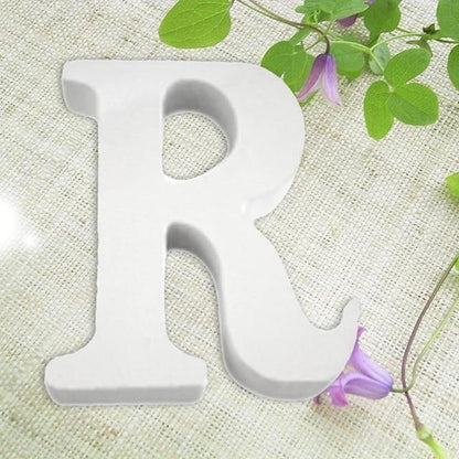 White Wooden Letters, 3.15 in, Stand or Mount, view 31
