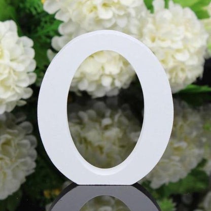 White Wooden Letters, 3.15 in, Stand or Mount, view 21