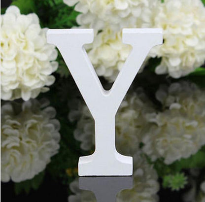 White Wooden Letters, 3.15 in, Stand or Mount, view 25