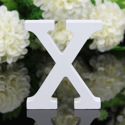 White Wooden Letters, 3.15 in, Stand or Mount, view 23