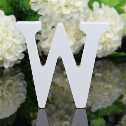 White Wooden Letters, 3.15 in, Stand or Mount, view 32
