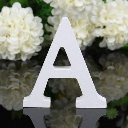 White Wooden Letters, 3.15 in, Stand or Mount, view 5