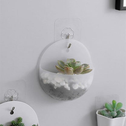 Wall Hanging Planters, Cone or Circle, White or Clear, view 5