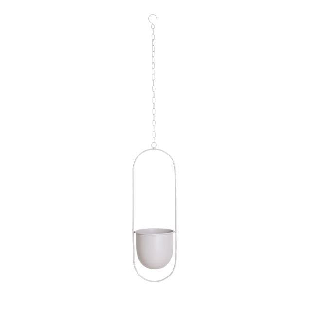 Metal Halo Hanging Planter, Round or Oblong, view 16