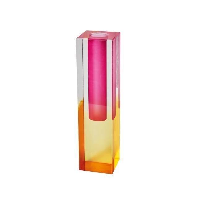 Slim Rectangular Acrylic Bud Vase, 7 in Tall, view 12