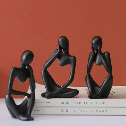 Abstract Thinker Resin Figurine, 5.1 in Tall, view 9