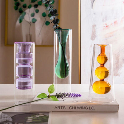Blown Glass Bubble Vases in Five Shapes