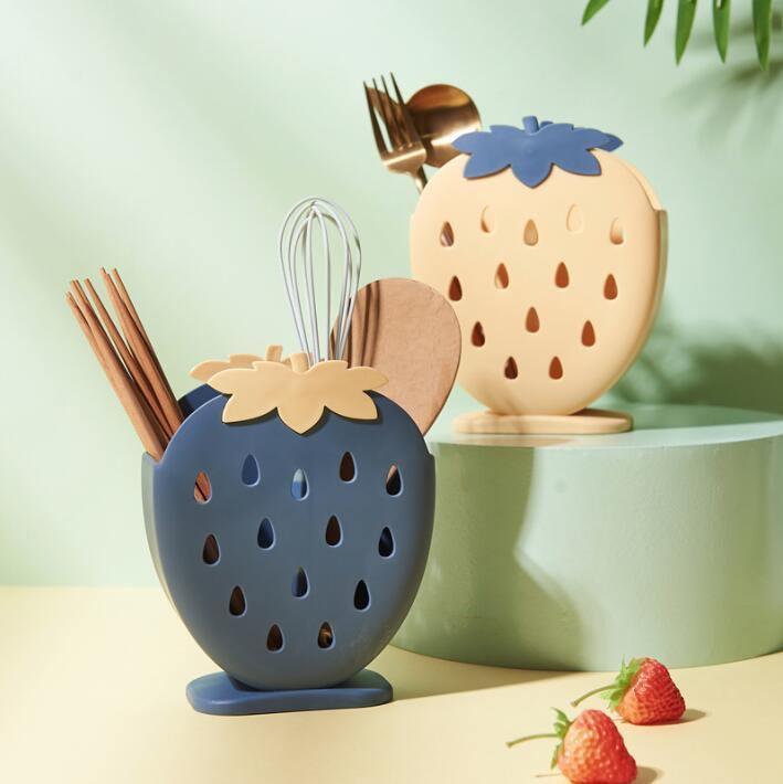 Strawberry Shaped Drying Rack for Utensils and Brushes, view 8
