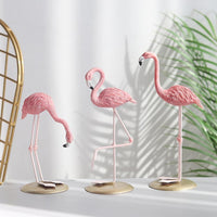 Resin Flamingo Figurine in Three Poses, Sold Singly