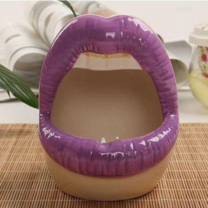 Lips Ceramic Planter for Small Succulents and Cacti, view 13