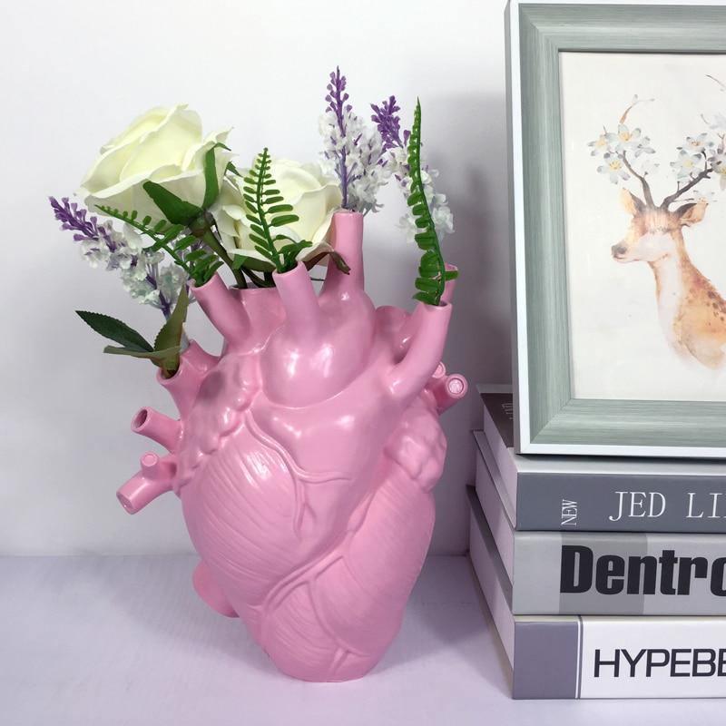 Anatomical Heart Vase for Dried Stems, Two Sizes, view 2