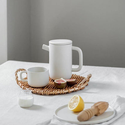 Woven Rattan Serving Tray, Round or Rectangular, view 7