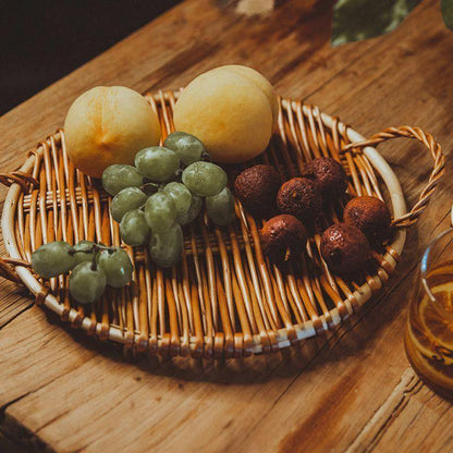 Woven Rattan Serving Tray, Round or Rectangular, view 15
