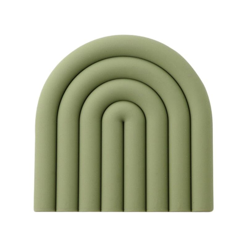 Rainbow Arch Silicone Coaster Mat, 5.9 in, view 8