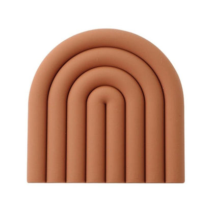 Rainbow Arch Silicone Coaster Mat, 5.9 in, view 10