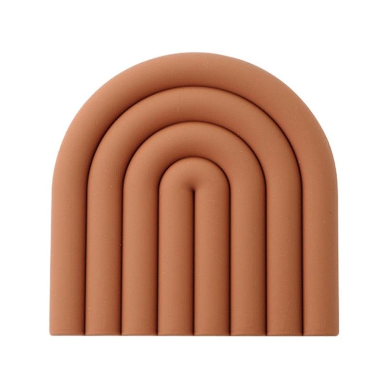 Rainbow Arch Silicone Coaster Mat, 5.9 in, view 18