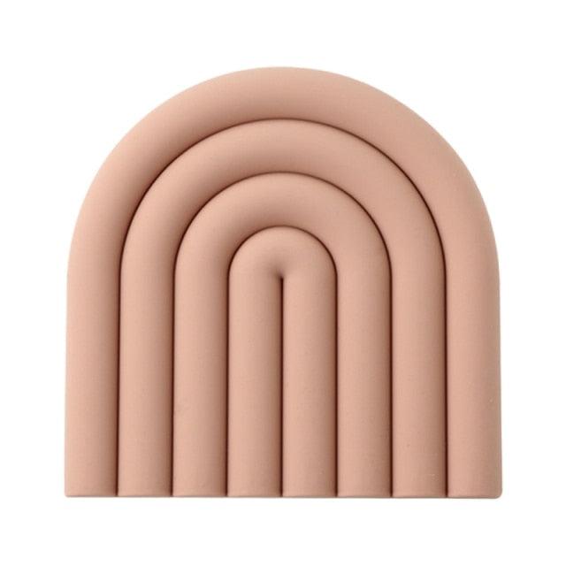Rainbow Arch Silicone Coaster Mat, 5.9 in, view 11