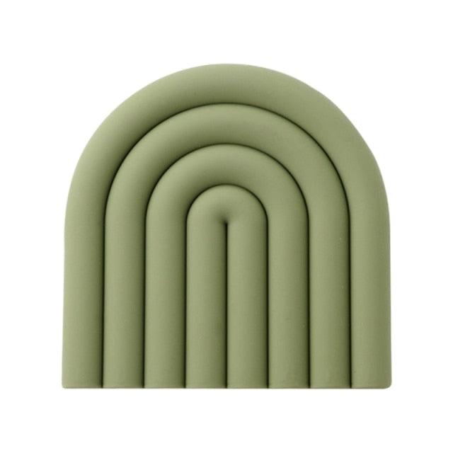 Rainbow Arch Silicone Coaster Mat, 5.9 in, view 13