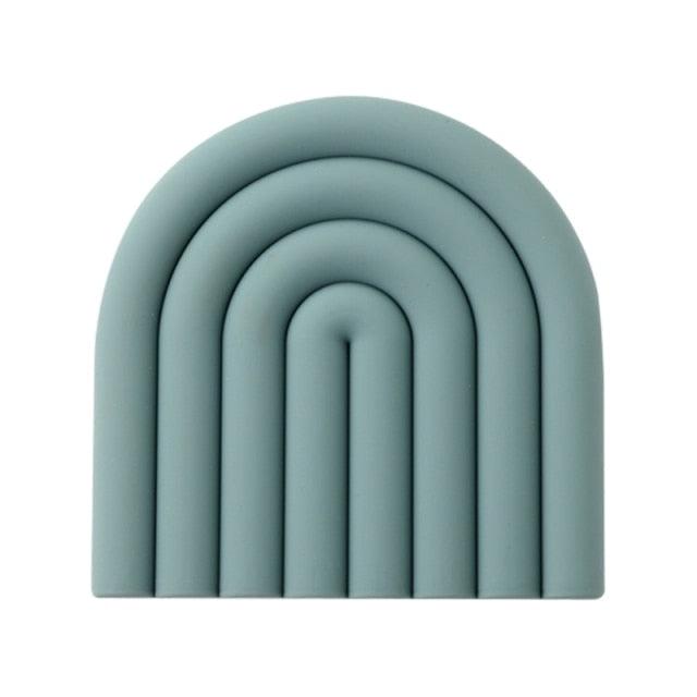 Rainbow Arch Silicone Coaster Mat, 5.9 in, view 17