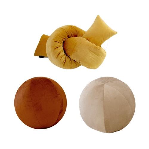 Velvet Retro Shape Cushions: U, Wave and Knot Strip, view 29