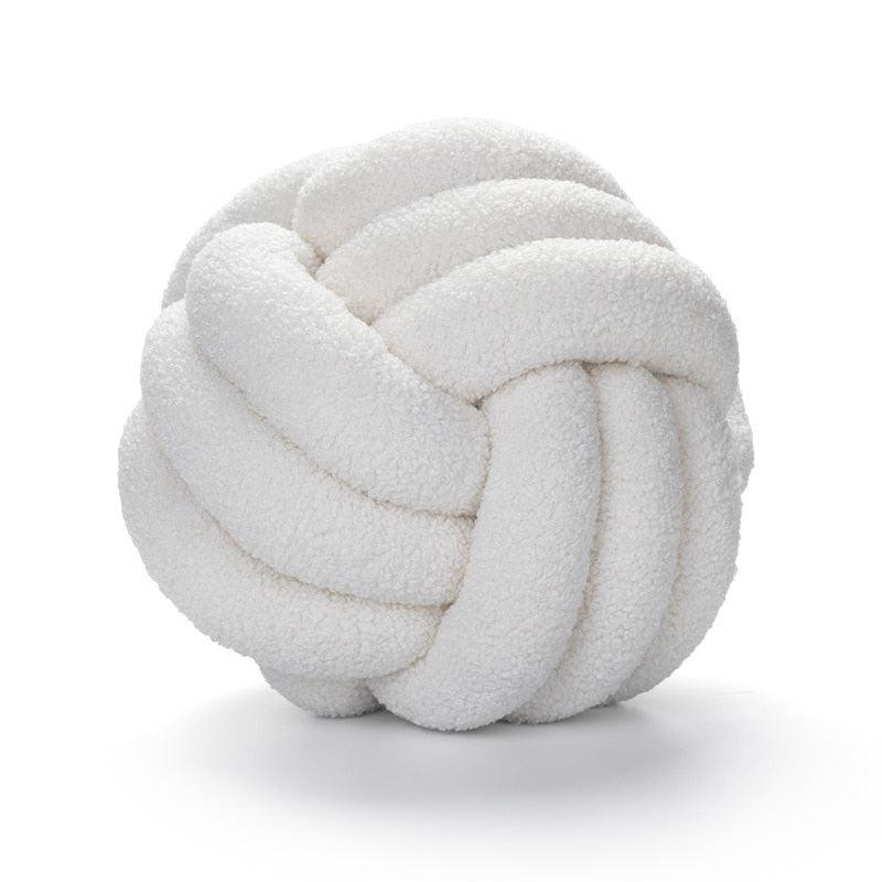 Braided Knot Cotton Fleece Throw Pillow, Two Sizes, view 9