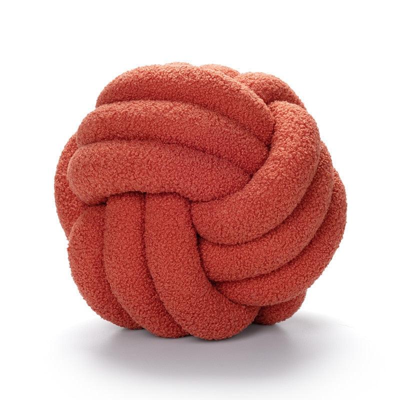 Braided Knot Cotton Fleece Throw Pillow, Two Sizes, view 11