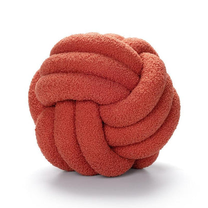 Braided Knot Cotton Fleece Throw Pillow, Two Sizes, view 11