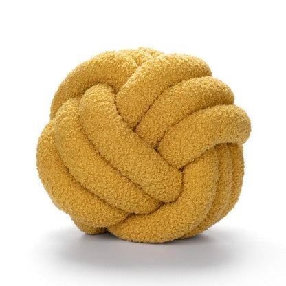 Braided Knot Cotton Fleece Throw Pillow, Two Sizes, view 13