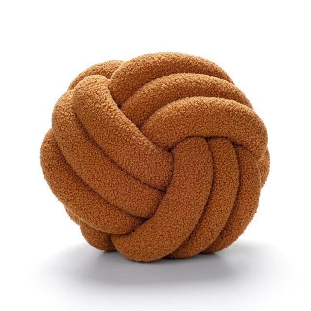 Braided Knot Cotton Fleece Throw Pillow, Two Sizes, view 15
