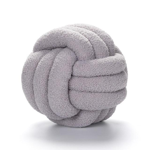 Braided Knot Cotton Fleece Throw Pillow, Two Sizes, view 16