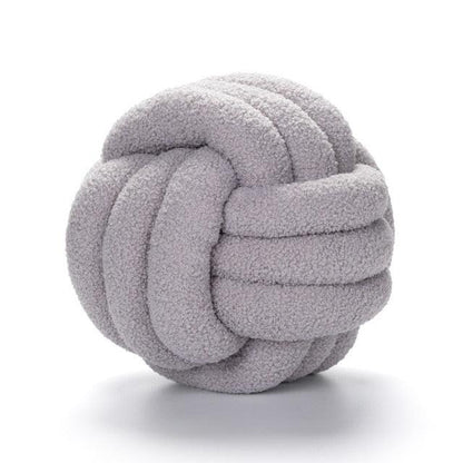 Braided Knot Cotton Fleece Throw Pillow, Two Sizes, view 16