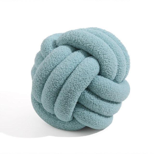 Braided Knot Cotton Fleece Throw Pillow, Two Sizes, view 12